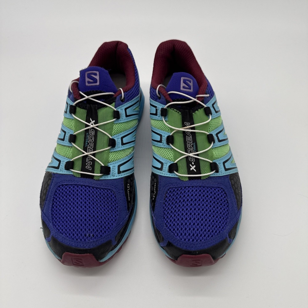 Salomon X Scream Womens Running Shoes Multicolor Trail Athletic Drawstring 8.5